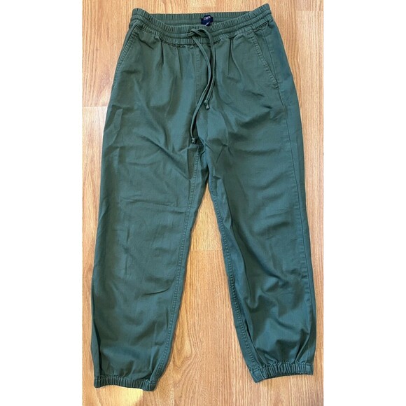 J. Crew Factory Pants - J Crew Factory Olive Green Elastic Draw String Waist Joggers Size 2